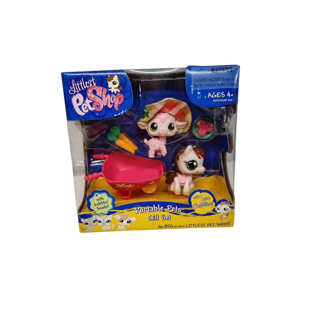 Little pet shop Portable gift set #584 #585 from 2007 with box rare